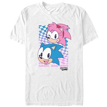 Men's Sonic The Hedgehog Sonic And Amy Graphic Tee