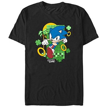 Big & Tall Sonic The Hedgehog Running Rings Graphic Tee