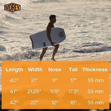 BZ Pro 42" Bodyboard, Crescent Tail Body Board