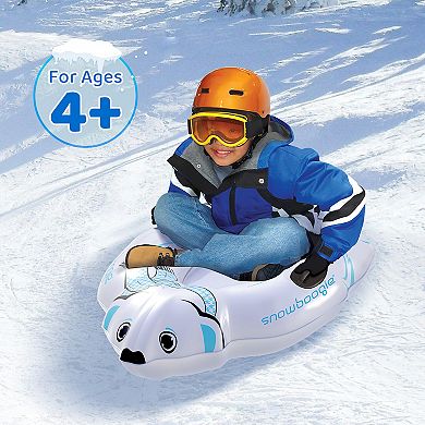Wham-O Snowboogie Winter Snow Tube, 44" Single Rider Inflatable Animal Sled - 2PK
