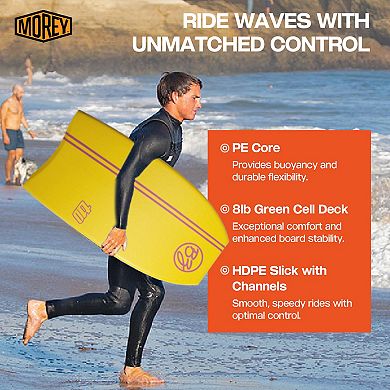 BZ T-10 40" Bodyboard, Clipped Crescent Tail Body Board