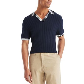 Men's Nautica Textured Sweater Polo