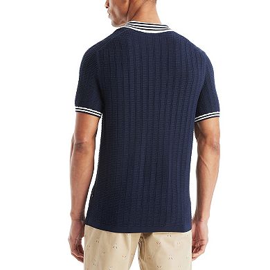 Men's Nautica Textured Sweater Polo
