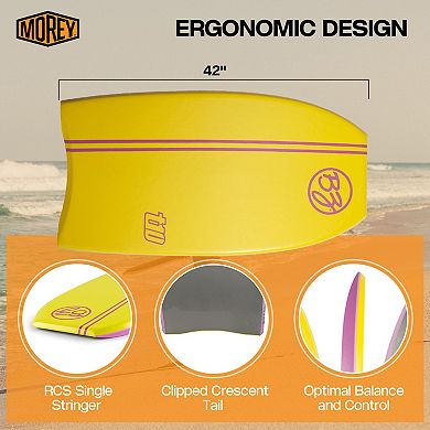 BZ T-10 42" Bodyboard, Clipped Crescent Tail Body Board