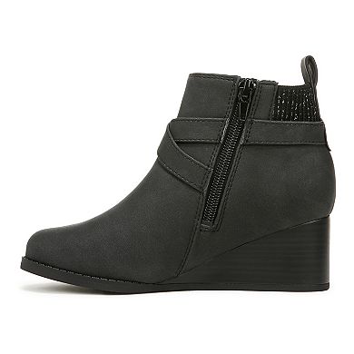 Blowfish Malibu Posh Girls' Faux Leather Knit Wedge Ankle Boots