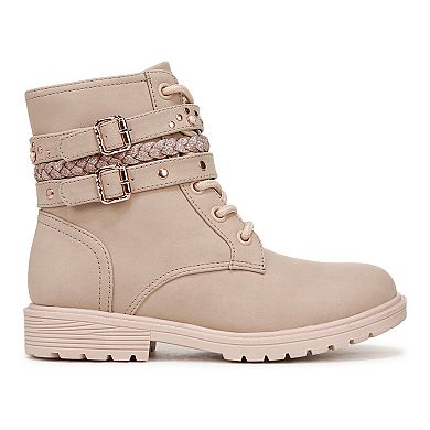 Blowfish Malibu Rayana Girls' Faux Leather Ankle Combat Boots