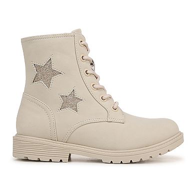 Blowfish Malibu Rena Girls' Cloud Faux Leather Lace-Up Combat Boots