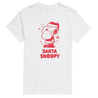 Big & Tall Peanuts Santa Snoopy Graphic Tee