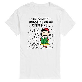 Big & Tall Peanuts Lucy & Snoopy Christmas Carol Graphic Tee