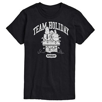 Big & Tall Peanuts Team Holiday Spirit Graphic Tee