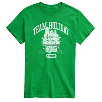 Big & Tall Peanuts Team Holiday Spirit Graphic Tee