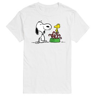 Big & Tall Peanuts Snoopy & Woodstock Candy Canes Graphic Tee