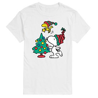 Big & Tall Peanuts Snoopy & Woodstock Tree Graphic Tee