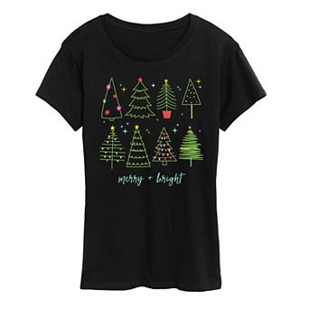 Women's Christmas Trees Graphic Tee