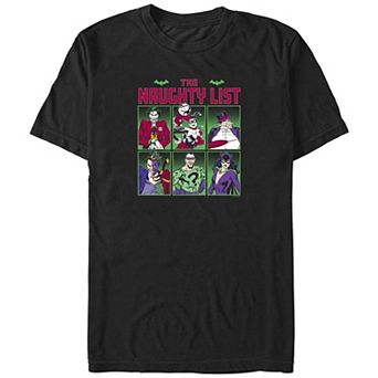 Big & Tall Batman Gotham Naughty List Graphic Tee