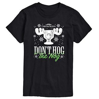 Big & Tall Christmas Vacation Don't Hog The Nog Graphic Tee