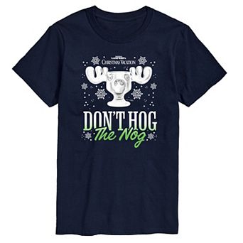Big & Tall Christmas Vacation Don't Hog The Nog Graphic Tee