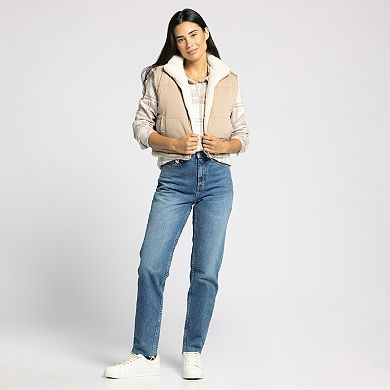 Women's Thread & Supply Reversible Sherpa Cropped Vest