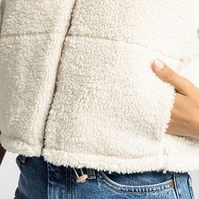 Women's Thread & Supply Reversible Sherpa Cropped Vest