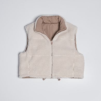 Women's Thread & Supply Reversible Sherpa Cropped Vest