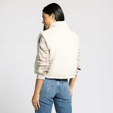 Women's Thread & Supply Reversible Sherpa Cropped Vest