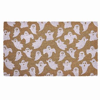 VCNY Home 18" x 30" Flying Ghost Multicolor Halloween Coir Outdoor Doormat