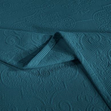 SUPERIOR Florin Cotton Matelasse Bedspread Set with Shams