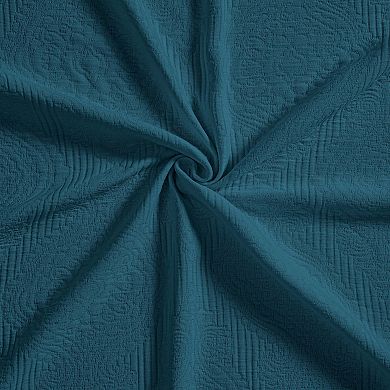 SUPERIOR Florin Cotton Matelasse Bedspread Set with Shams