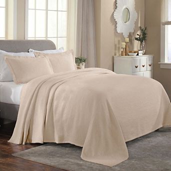 SUPERIOR Florin Cotton Matelasse Bedspread Set with Shams