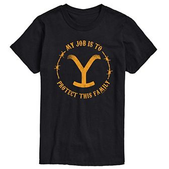 Big & Tall Yellowstone Protect This Family Graphic Tee