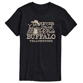 Big & Tall Yellowstone Colby Never Drink & Ride Graphic Tee