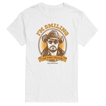 Big & Tall Yellowstone I'm Smiling On The Inside Graphic Tee