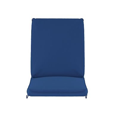 Merrick Lane Outdoor Patio Water-resistant Chaise Lounge Cushion With Foam