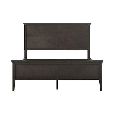 Merrick Lane Solid Wood Platform Bed Frame With Slat Bottom, Head/footboards