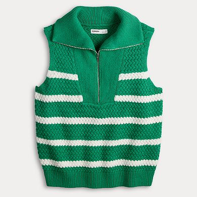 Women's Sonoma Goods For Life® Quarter Zip Sweater Vest