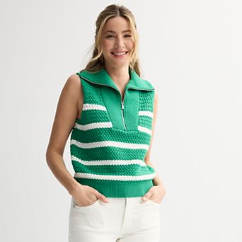 Women's Sonoma Goods For Life® Quarter Zip Sweater Vest