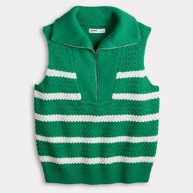 Petite Sonoma Goods For Life® Quarter-Zip Sweater Vest