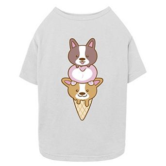 Mad Engine Global Corgi Ice Cream Cone Pet Tee