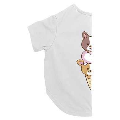 Mad Engine Global Corgi Ice Cream Cone Pet Tee