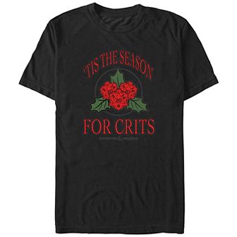 Big & Tall Dungeons & Dragons 'Tis The Season For Crits Graphic Tee