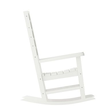 Merrick Lane 3pc Set With 2 Rocking Chairs And End Table For Indoor/outdoor Use