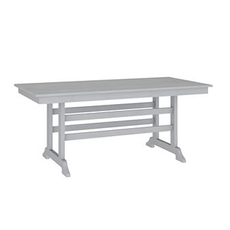 Merrick Lane All Weather Adirondack Style Slat Top Dining Table