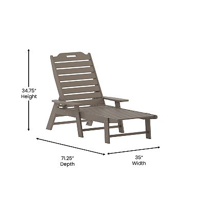 Merrick Lane 3pc Set With 2 Adirondack Chairs/side Table For Indoor/outdoor Use