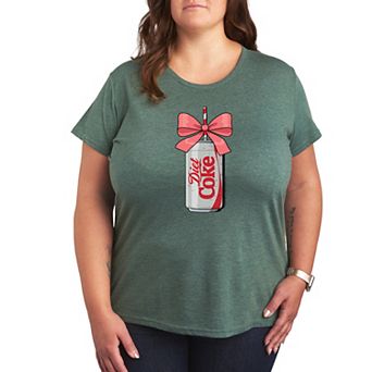 Plus Size Diet Coke Can Bow Graphic Tee