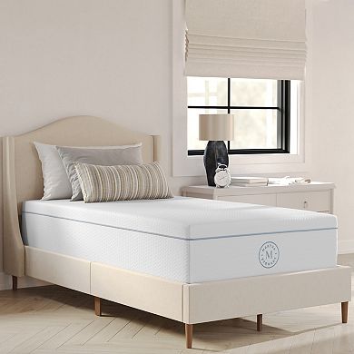 Martha Stewart Sleepcomplete Medium Support Dual-action Green Tea Cooling Memory Foam Mattress