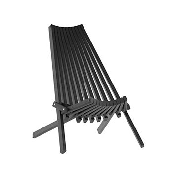 Merrick Lane Solid Acacia Indoor/outdoor Wood Low Profile Lounge Folding Chair