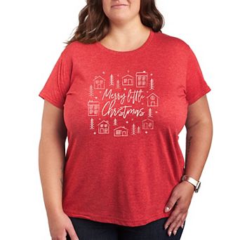 Plus Size Merry Little Christmas Graphic Tee