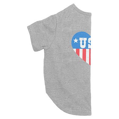Mad Engine Global Usa Heart Flag Pet Tee