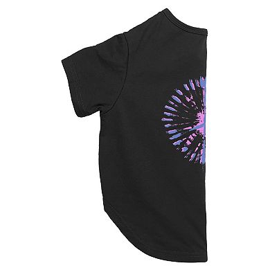 Mad Engine Global Purple Tie-dye Peace Symbol Pet Tee