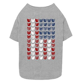 Mad Engine Global Cat American Flag Pet Tee